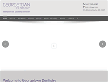Tablet Screenshot of georgetowndentistry.com
